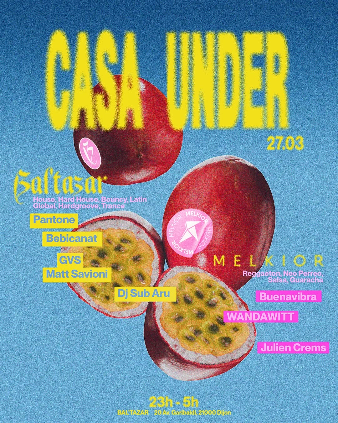 Soirée Latino Casa Under x Bal’tazar & Melkior