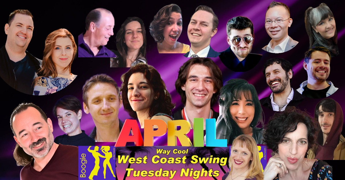 Boogie's WCS Tuesdays APRIL Happenings