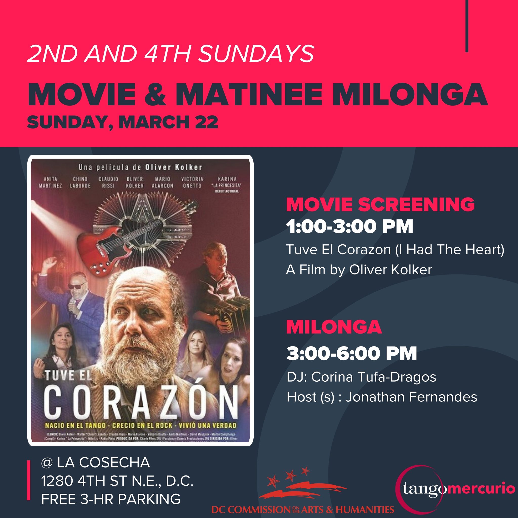 Movie & Matinee Milonga - March 22