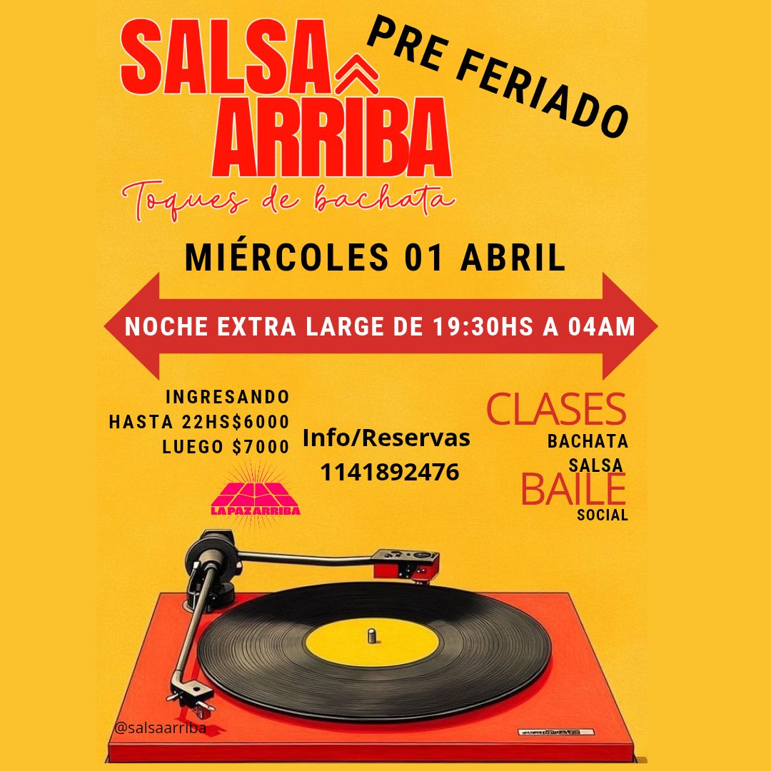 Pre Feriado SALSA ARRIBA Fest!!!