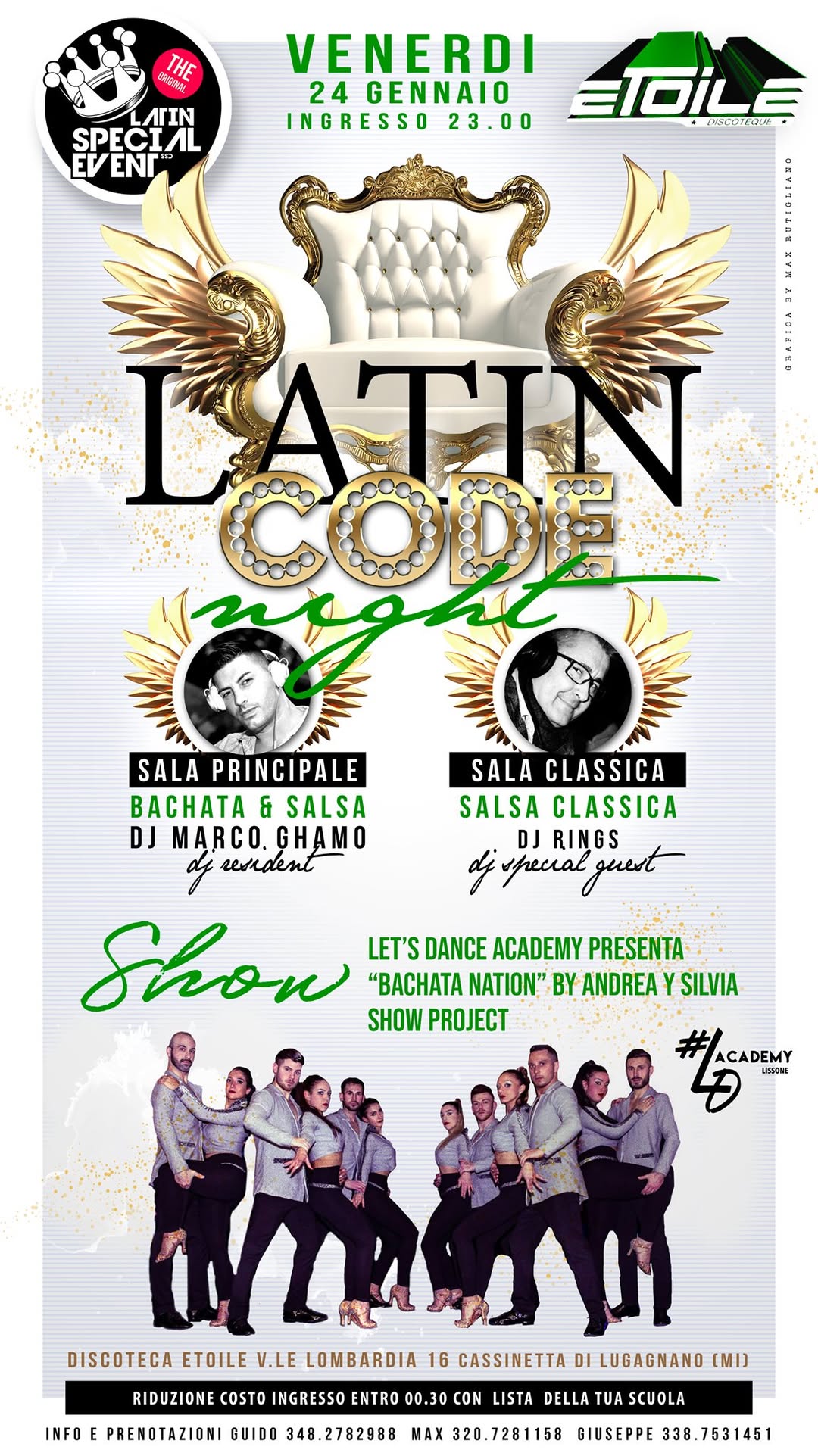 Venerdi Latin Code Night by LatinSpecialEvent all'Etoile