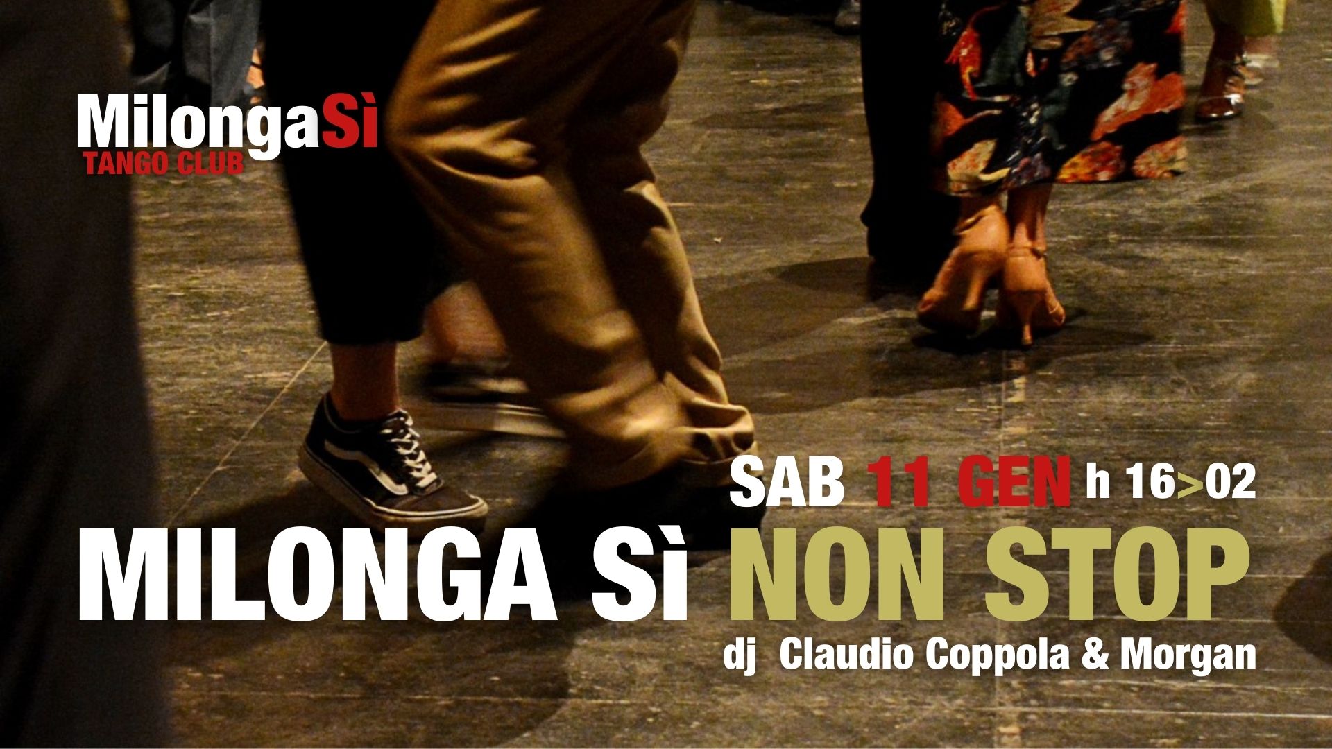 Milonga Sì Non Stop sabato 11 gennaio SOLD OUT
