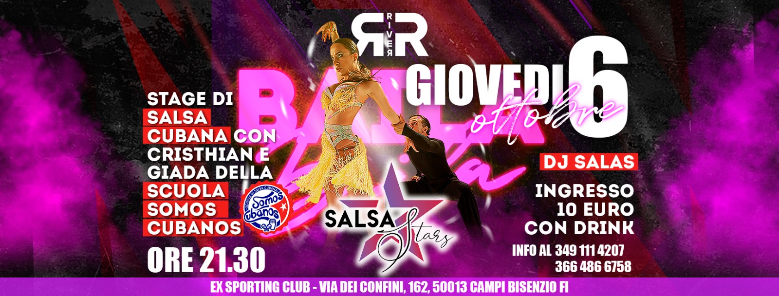 IL GIOVEDI SALSA STARS AL RIVER (EX SPORTING CLUB)