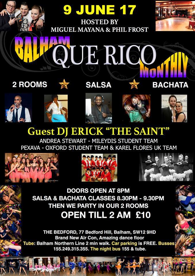 Friday 9th June - "Que Rico" Salsa & Bachata Party