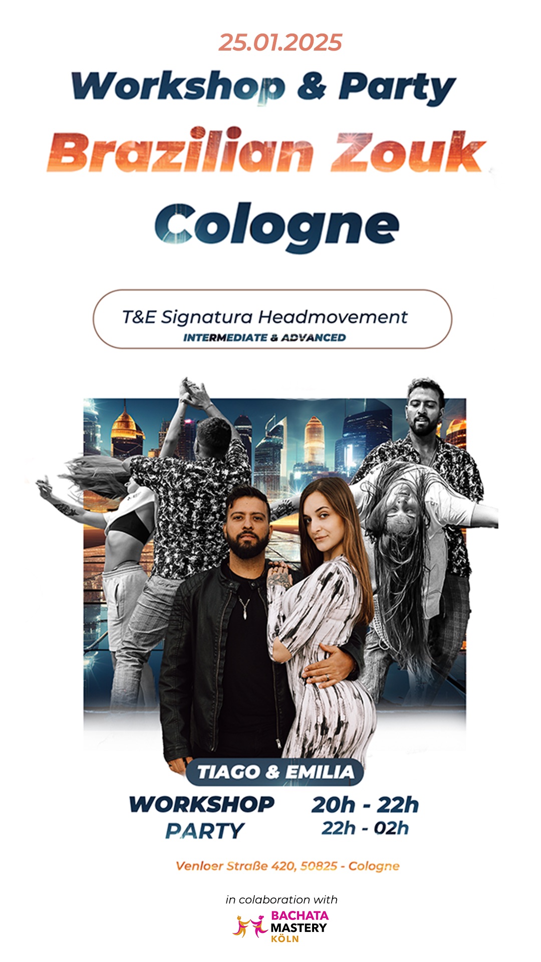 Brazilian Zouk Cologne Workshop & Party with Tiago & Emilia