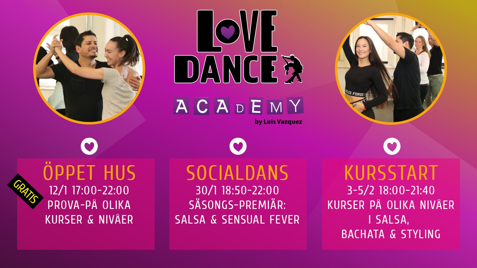 Öppet Hus • Love Dance Academy • Malmö • gratis & öppet för alla