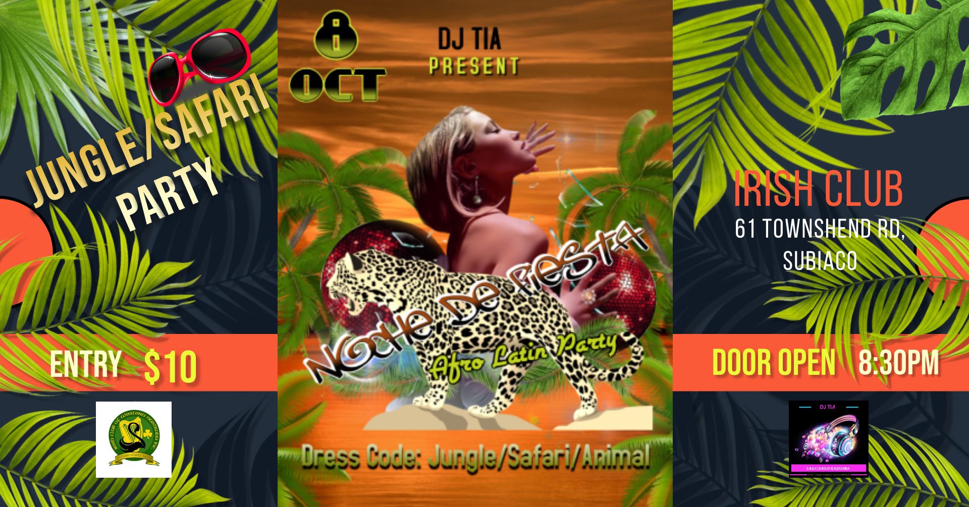 Noche de Fiesta - Afro Latin Jungle & Safari Night - 8 October 2021