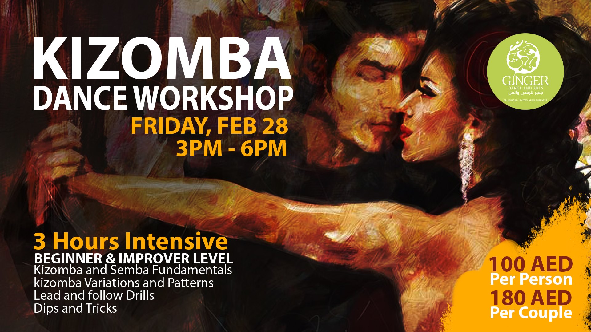 Kizomba Workshop - 3 Hours Intensive