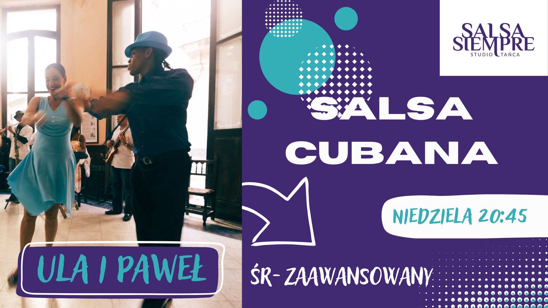Salsa cubana w parach! Poziom śr-zaawansowany!