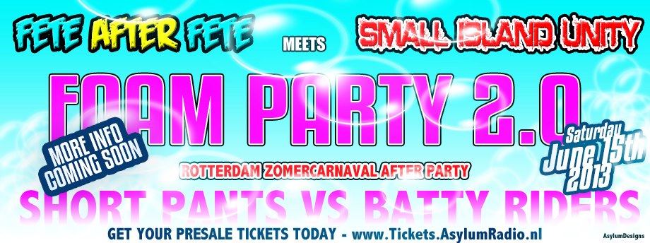 Fete after Fete presents: FOAM PARTY!