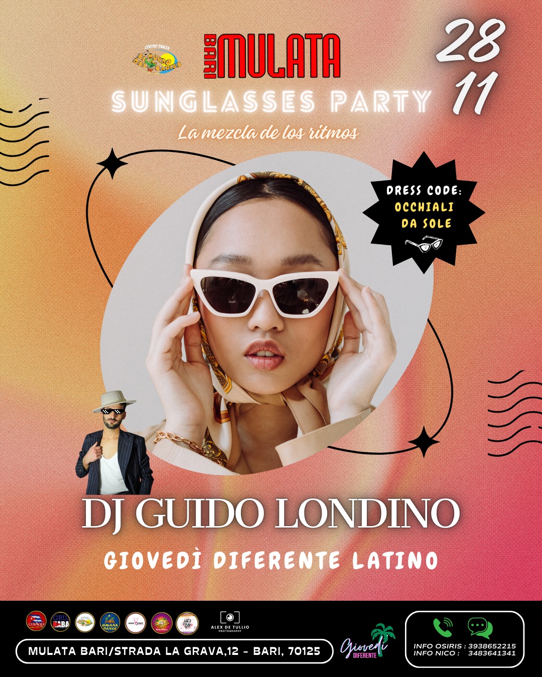 GIOVEDI' LATINO MULATA BARI "SUNGLASSES PARTY"