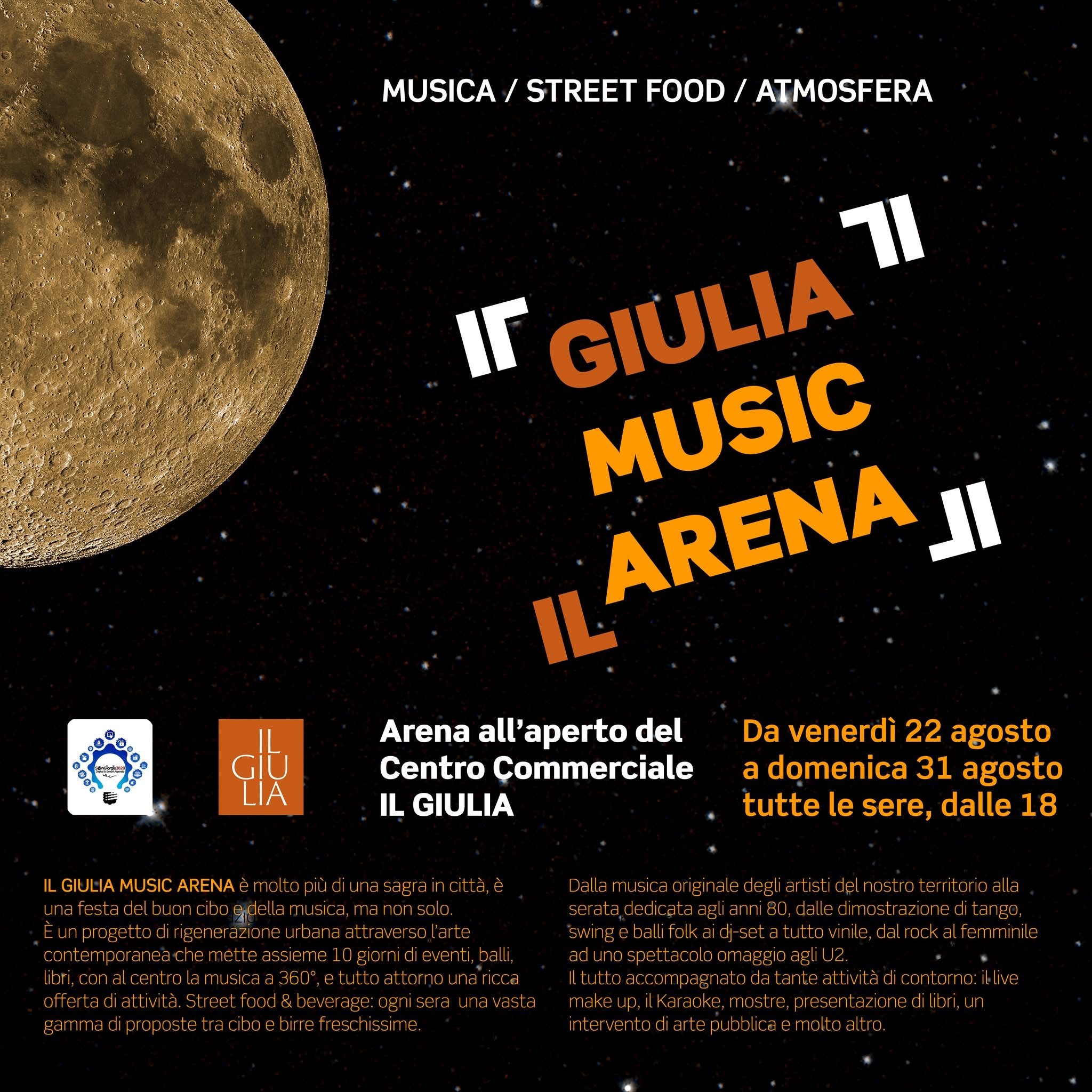 IL GIULIA MUSIC ARENA: musica, street food, atmosfera
