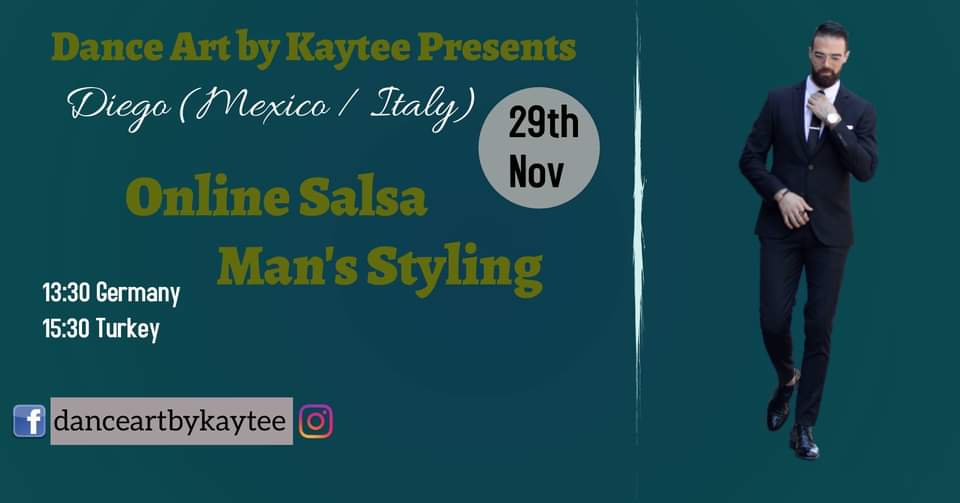 Online Salsa Man's Styling with Diego - Mexico Italy