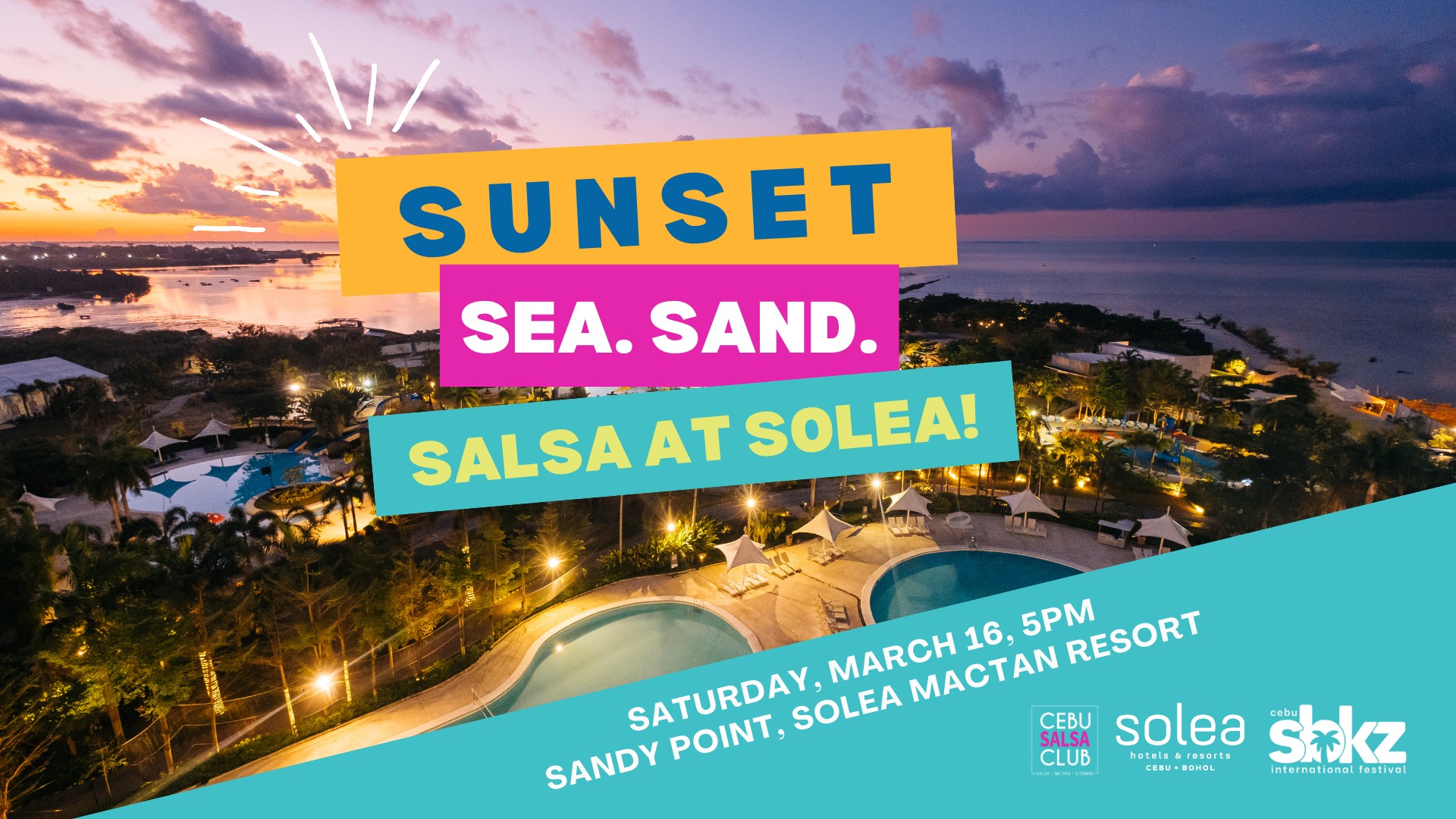 Sunset. Sea. Sand. Salsa at Solea!