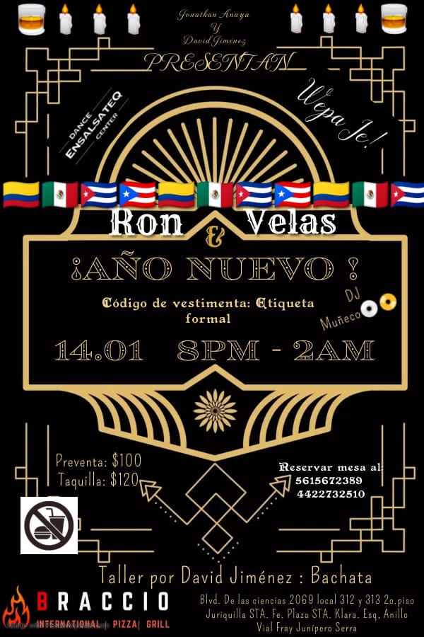 🌴SOCIAL Ron & Velas🎺 y Ensalsateq sábado 14 de enero