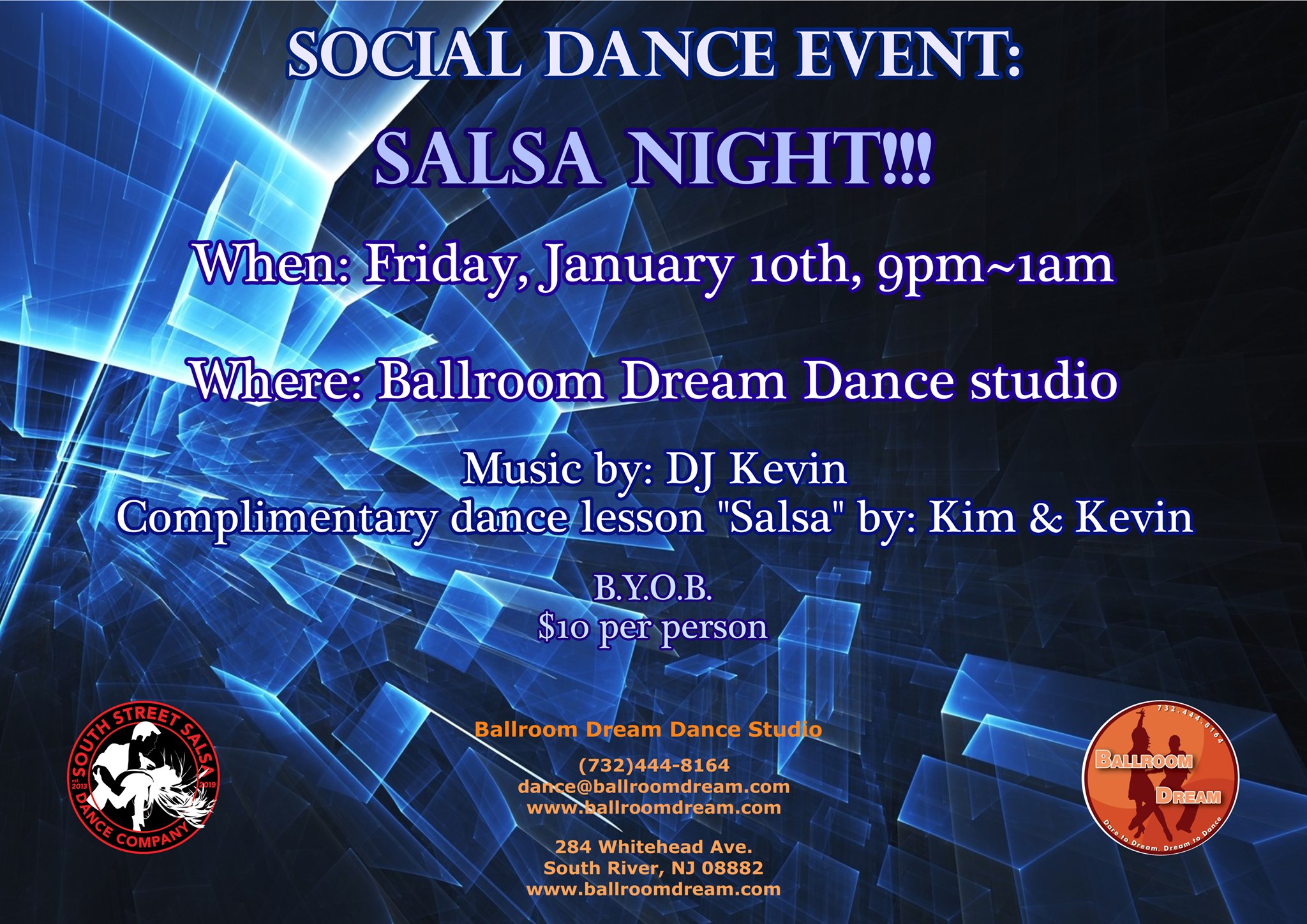 Salsa Night ~ Social Dance Party for Adults!