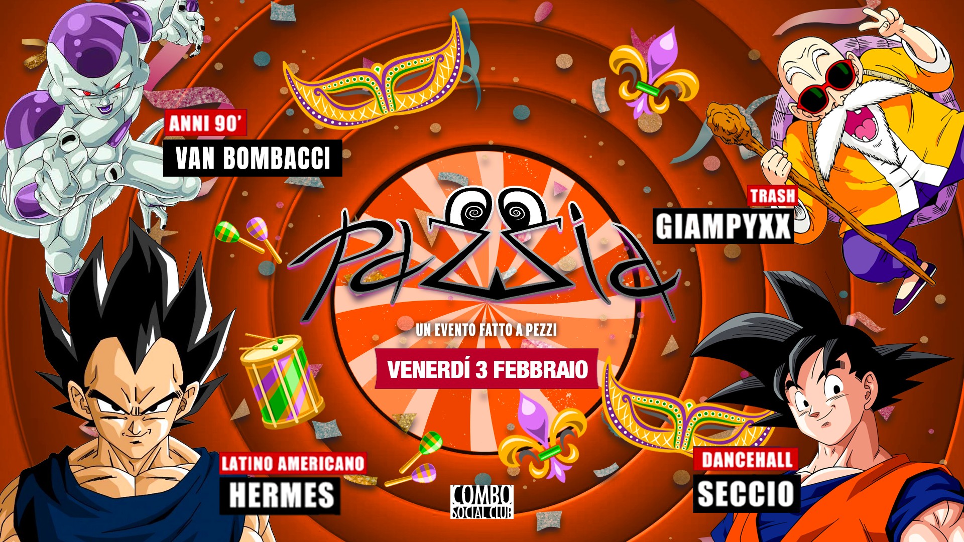 PAZ-ZiA: un evento fatto a pezzi β COMBO
