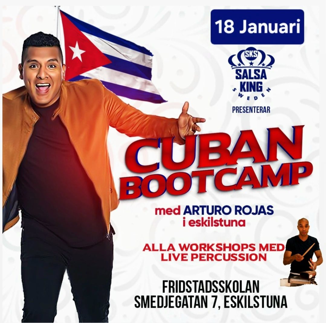 Cuban Bootcamp Live Percussion i Eskilstuna med Arturo Rojas & Michel Ortiz.