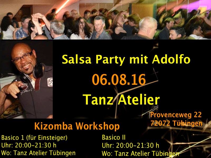 Salsa Party mit DJ Adolfo im Tanz Atelier Tübingen