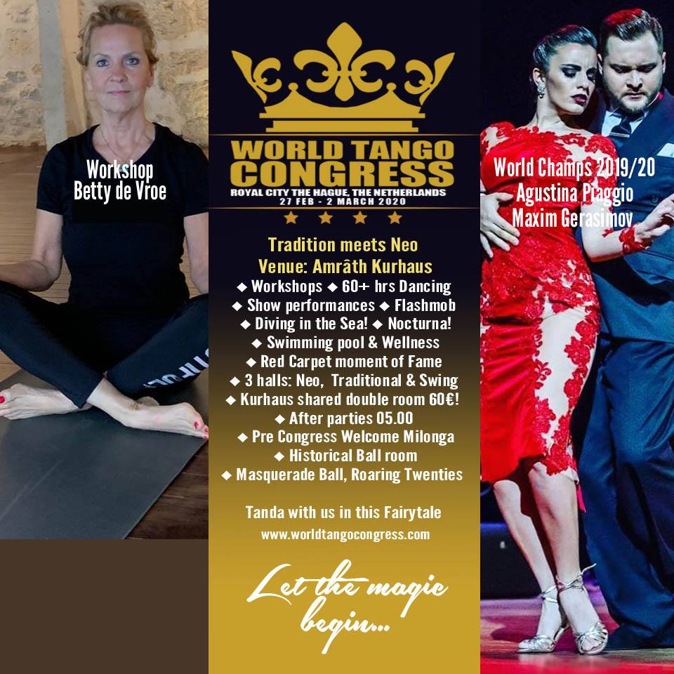 Workshop Betty de Vroe - World Tango Congress Kurhaus