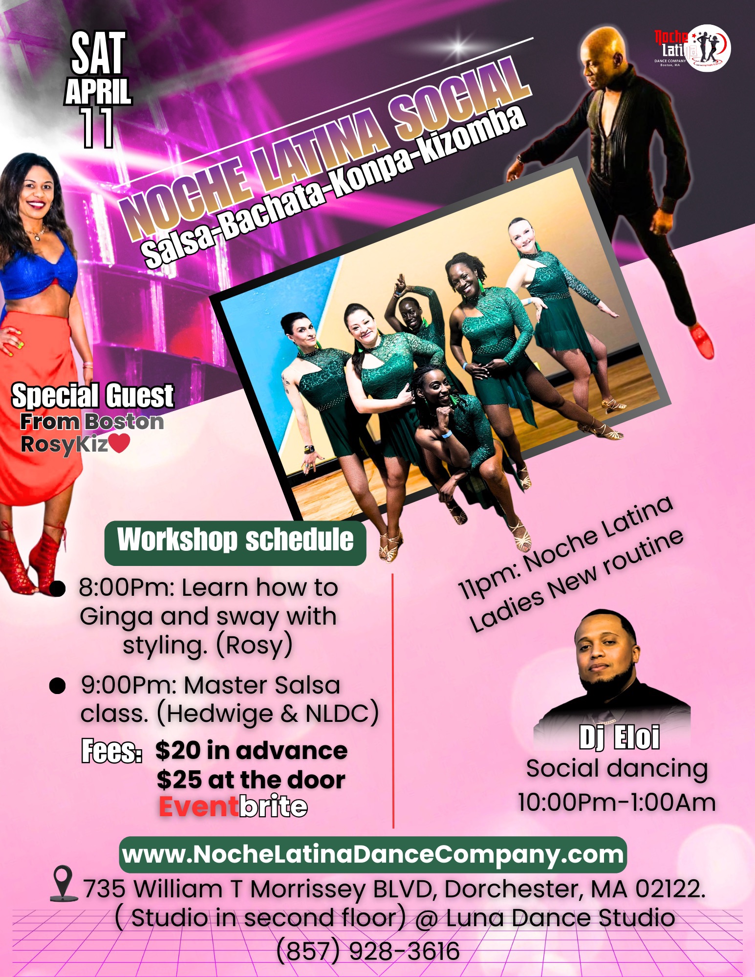 Noche Latina Dance Company Jam Social- Kizomba & Salsa Workshops- Dancing & more!!!