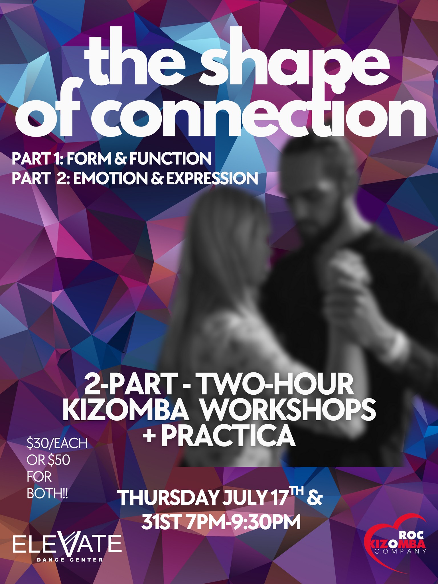 July Kizomba Workshops: The Shape of Connection - A 2-Part Series with Roc Kizomba