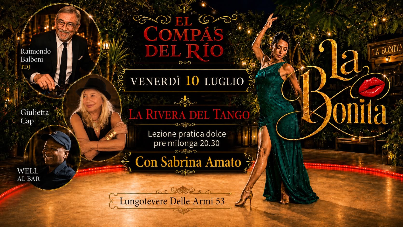 La Bonita💋& La Rivera del Tango ..El Compás del Río✨TDJ Raimondo Balboni🎧