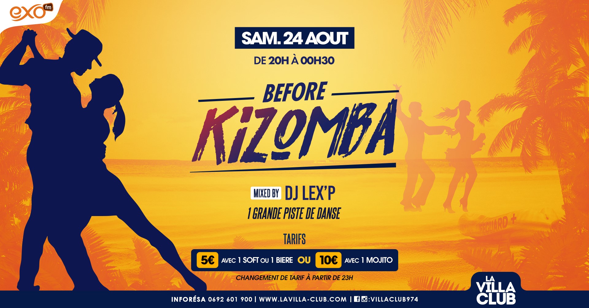 Soirée Kizomba Samedi 24 Aout à La Villa 20h à 00h30