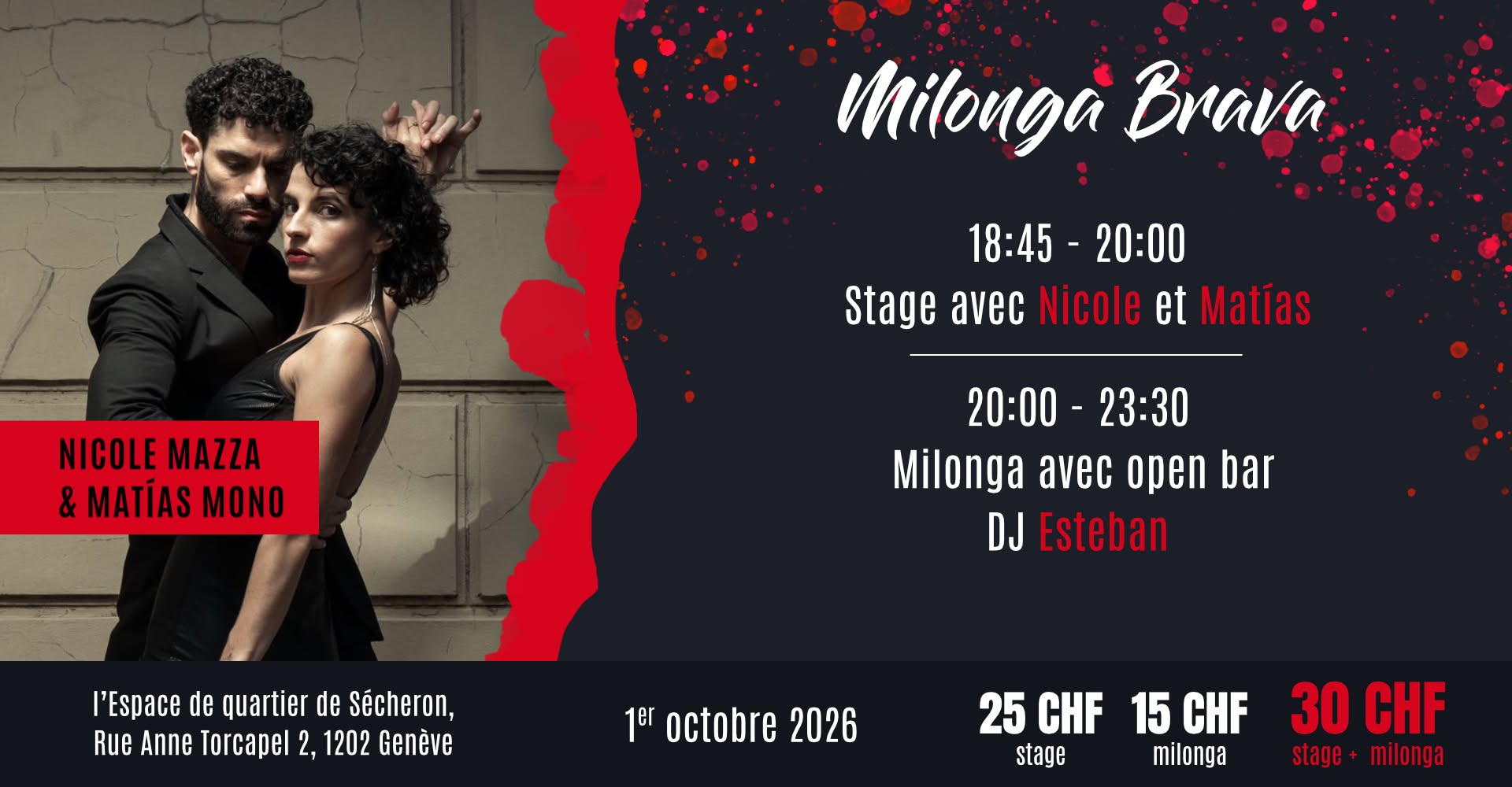 Milonga Brava avec Nicole Mazza & Matías Mono