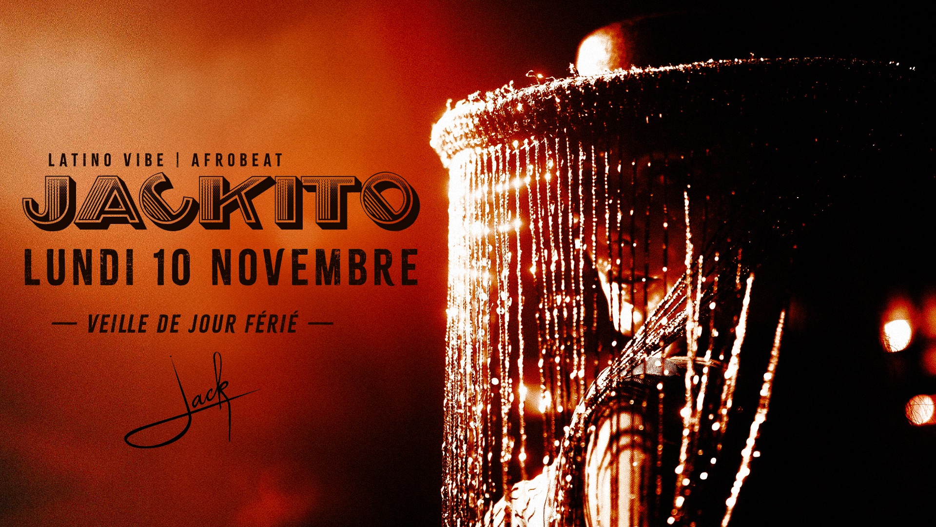 JACKITO ღ LATINO & AFRO VIBES ღ VEILLE DE JOUR FÉRIÉ Entrée Gratuite < 00:00