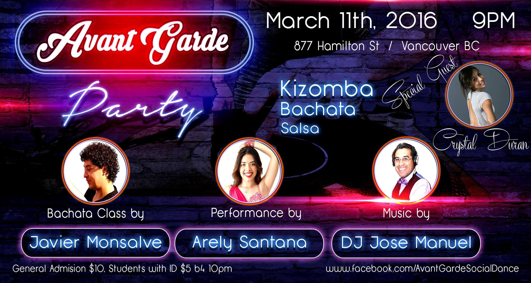 Avant-Garde Party, March, 2016