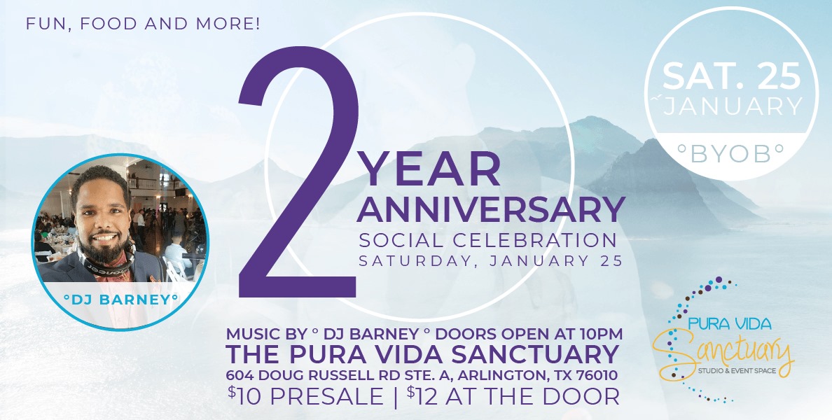 The Pura Vida Sanctuary 2 Year Anniversary BKS Social