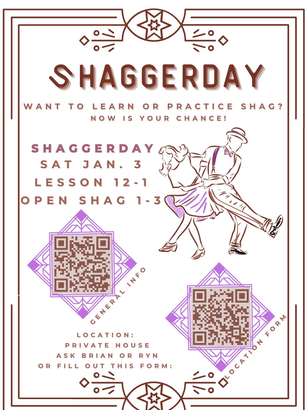 Shaggerday - Shag Lesson and practice