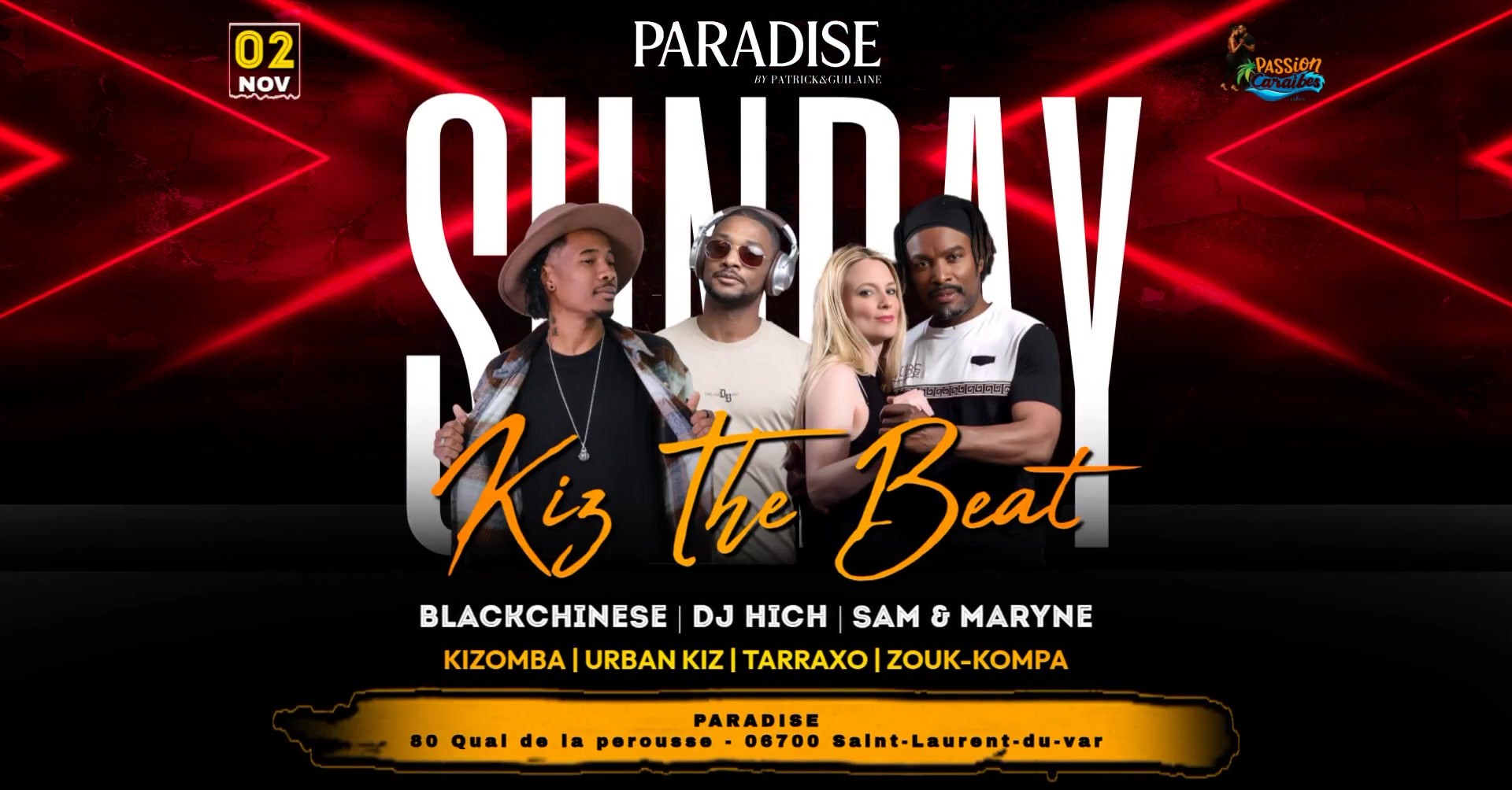 Kiz The Beat au Paradise Les Dimanches
