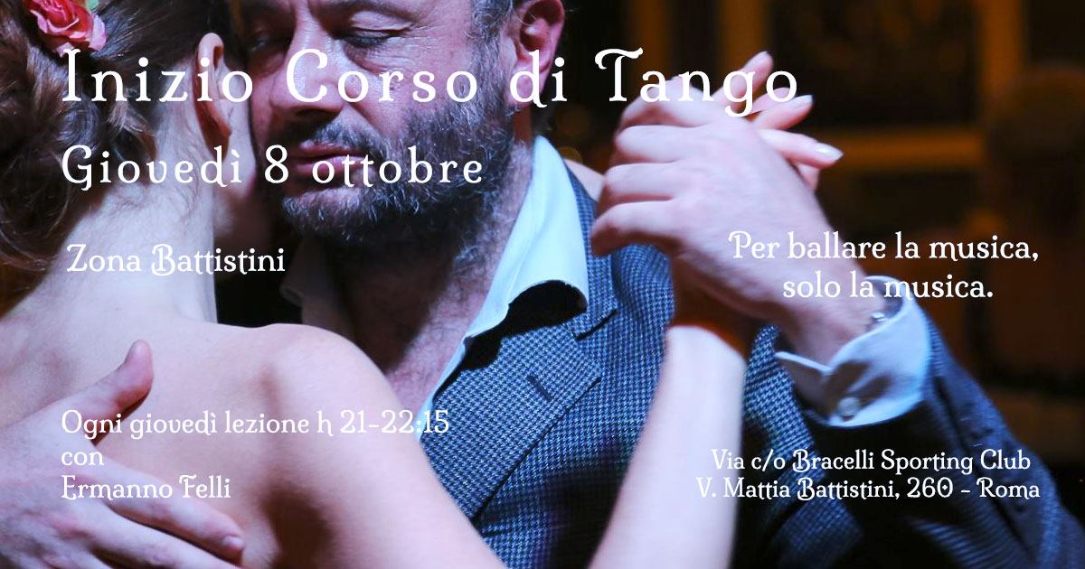 Inizio Corso di Tango - Zona Battistini