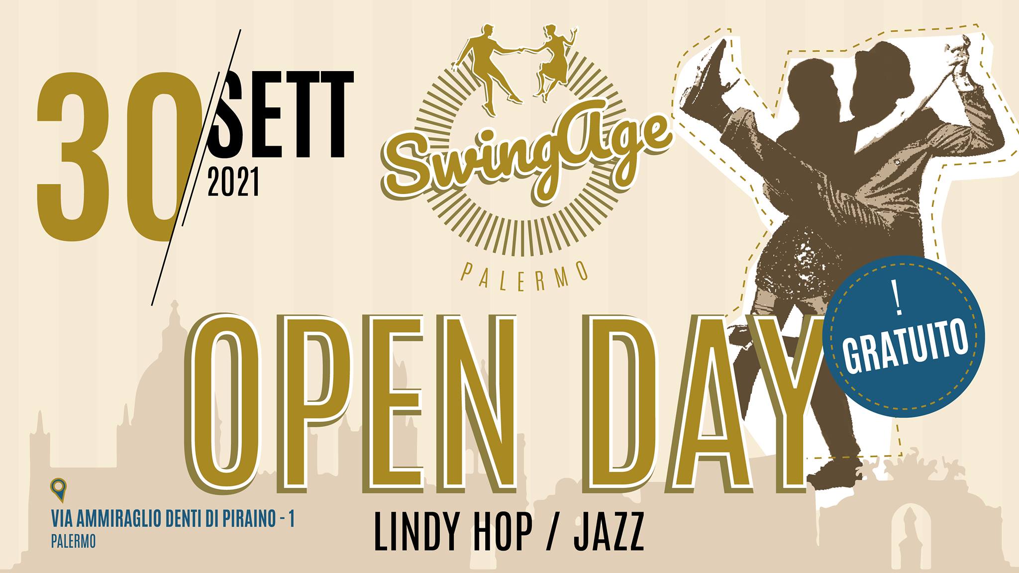 Open Day Swing Age, lezioni prova di Lindy hop e Solo Jazz