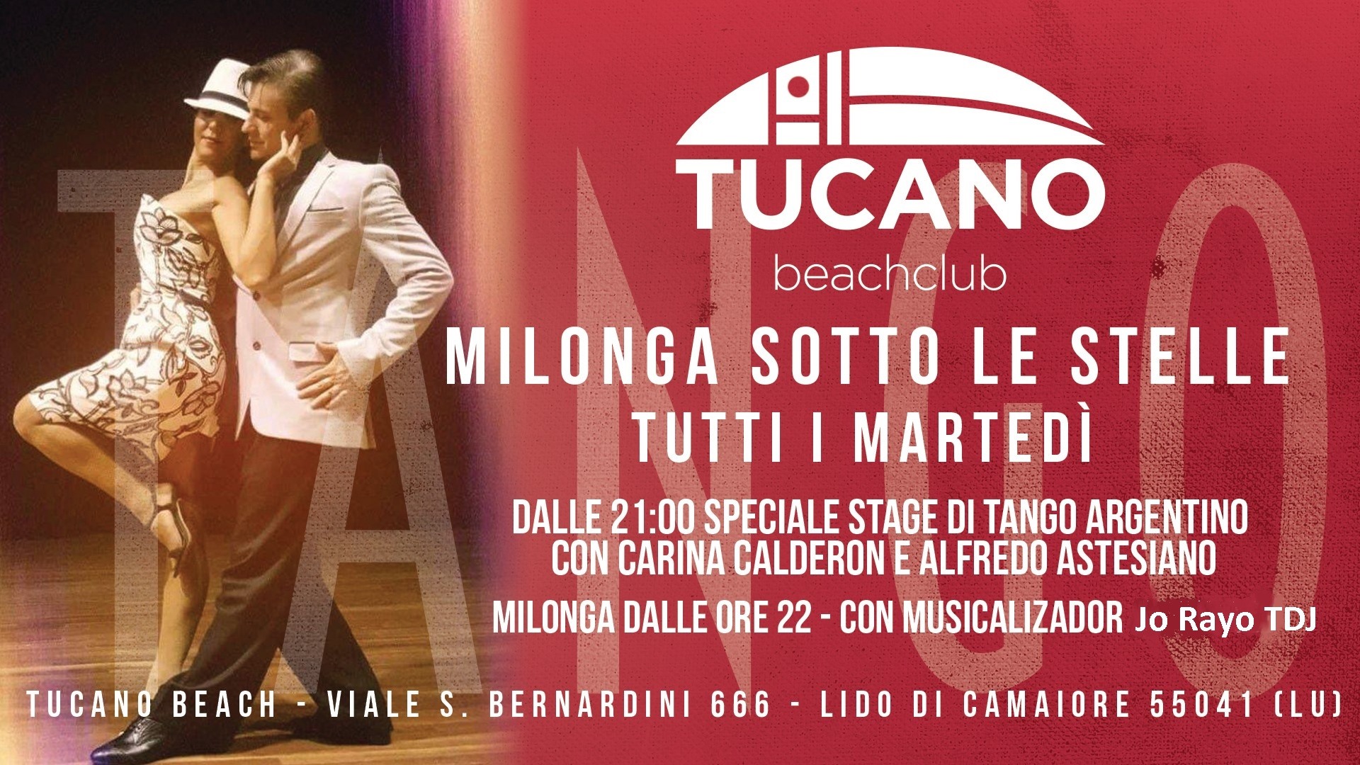 Tucano - Milonga sotto le stelle + stage con Carina e Alfredo