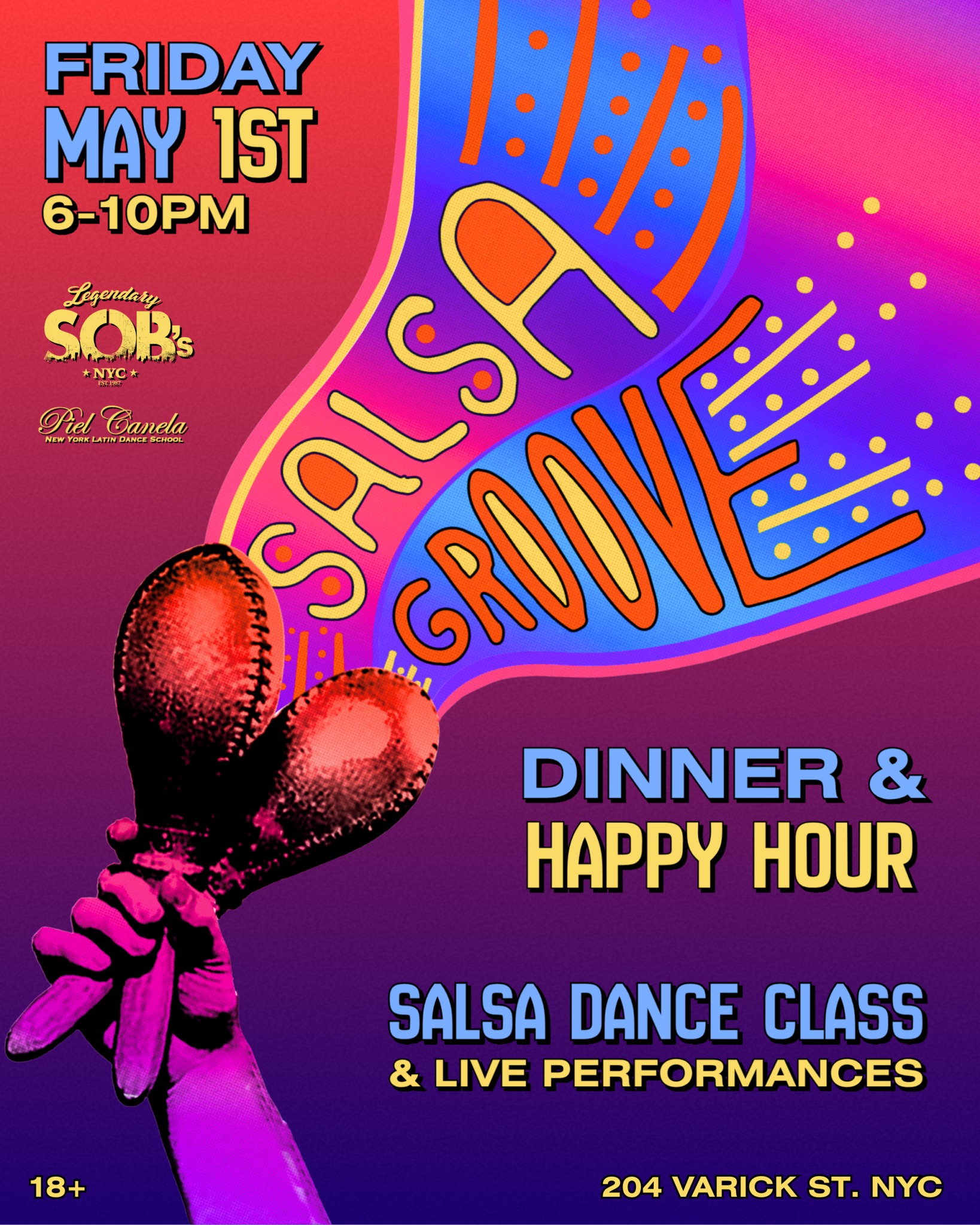 Salsa Groove: Dance Class & Happy Hour