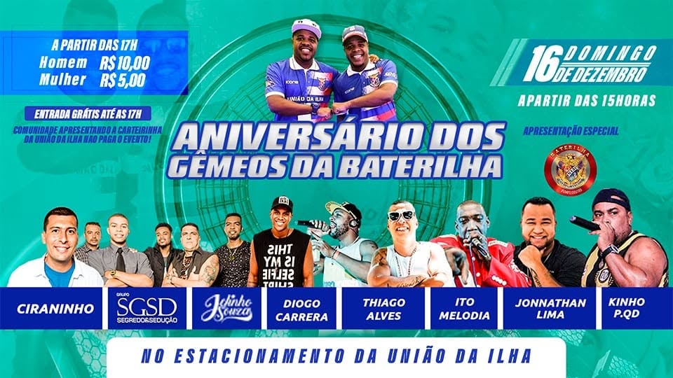 Aniversário Dos Gêmeos da Baterilha :: 16 De Dezembro As 15:00 H