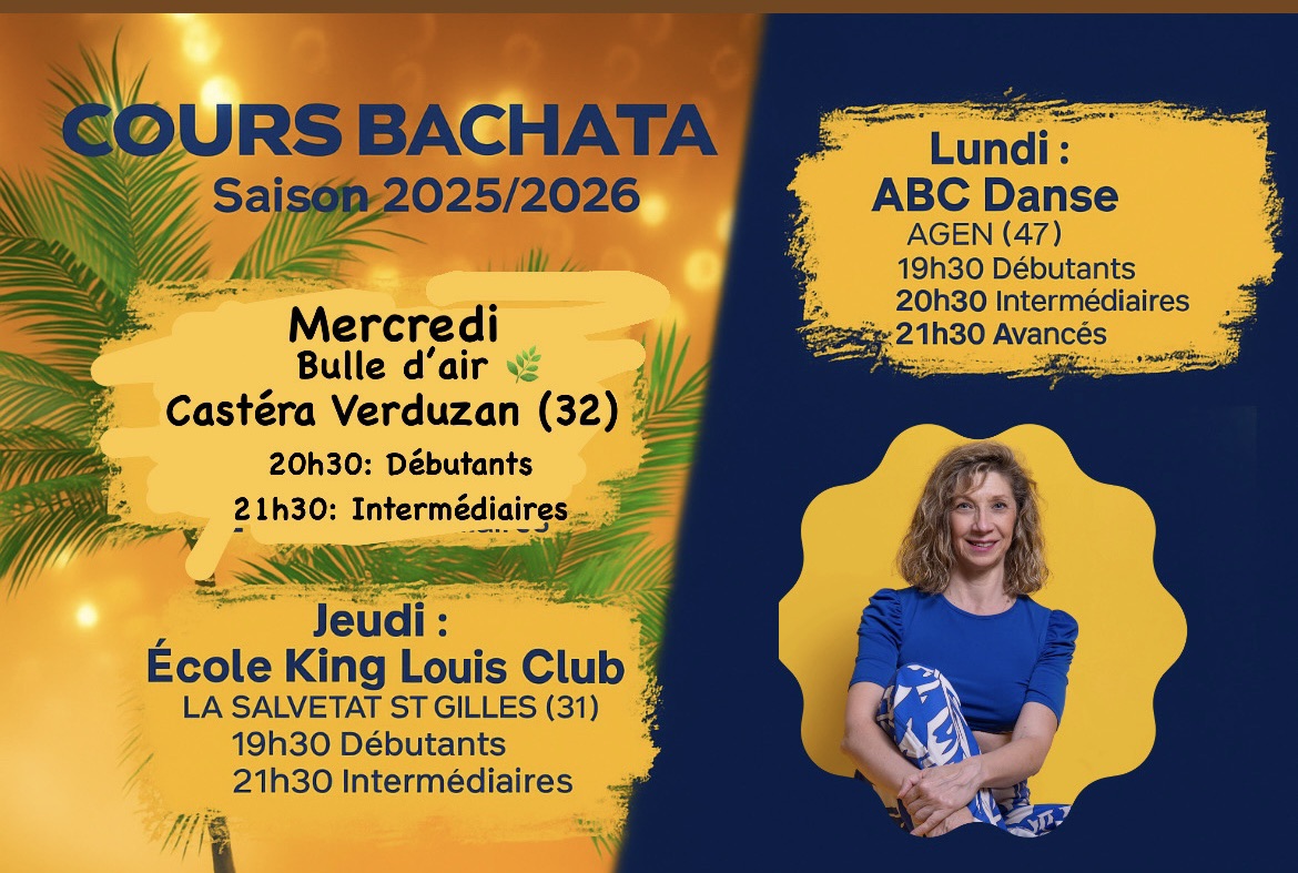 COURS DE BACHATA SAISON 2025 26 avec Valérie