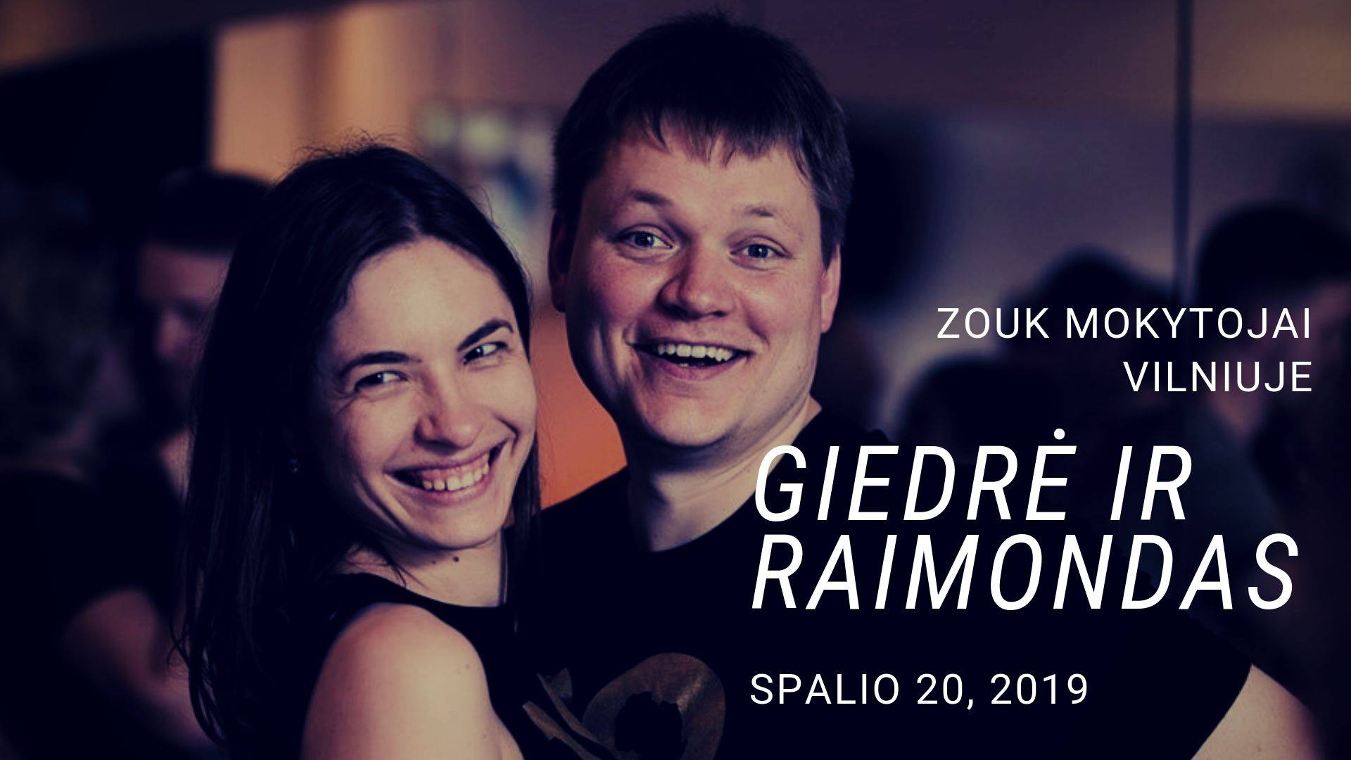 Zouk sekmadienis Vilniuje su Giedre ir Raimondu