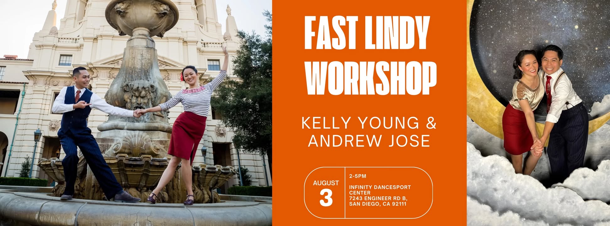 Fast Lindy Hop Workshop - San Diego with Kelly and Andrew