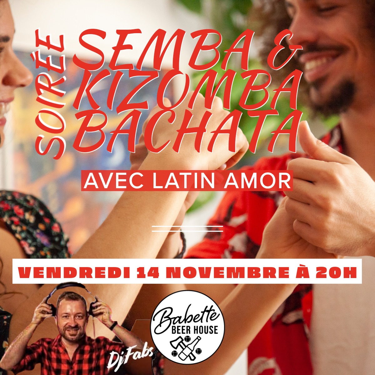 Soirée Kizomba Semba+Bachata & Stage Kizomba - DJ Fabs ! 💃
