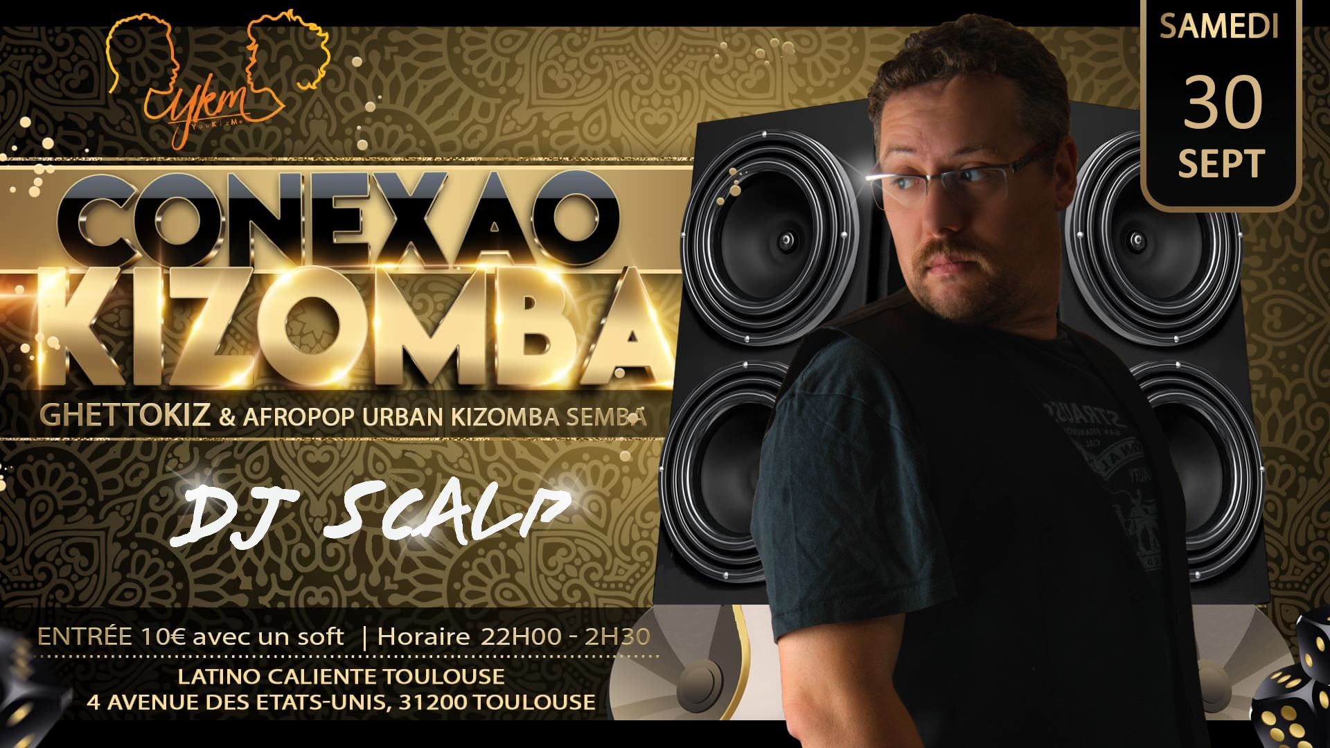 Conexao kizomba - Ghetto kiz - Dj SCALP - Samedi 8 Juillet 2023