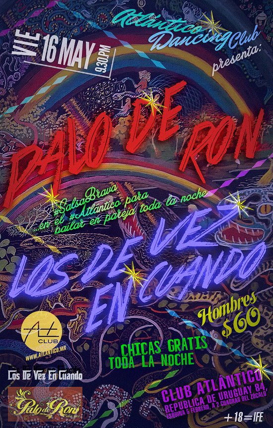 #AtlanticoDancingClub PRESENTA: LOS DE VEZ EN CUANDO & PALO DE RON #SalsaBrava