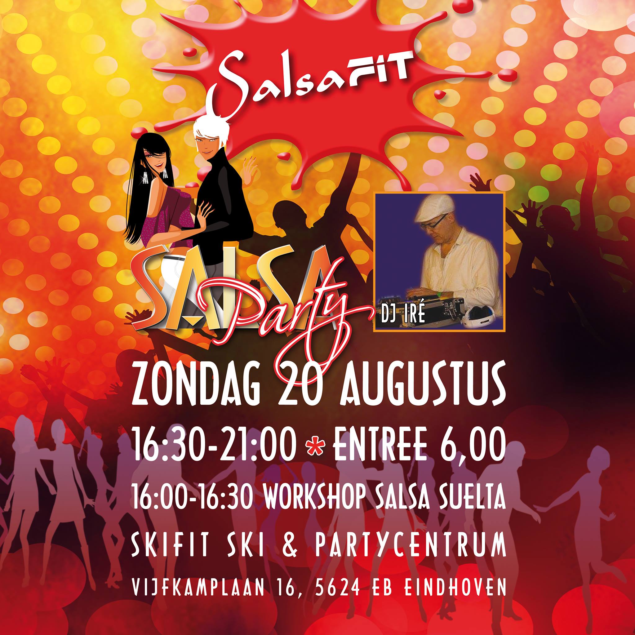 SalsaFit Party met Dj Iré en workshop Salsa Suelta