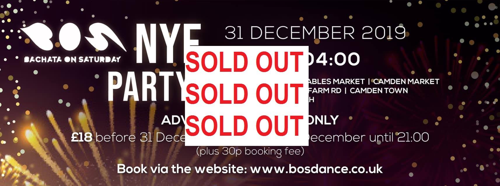 BOS - Bachata On Saturday - NYE PARTY 2019 at Gabeto Camden
