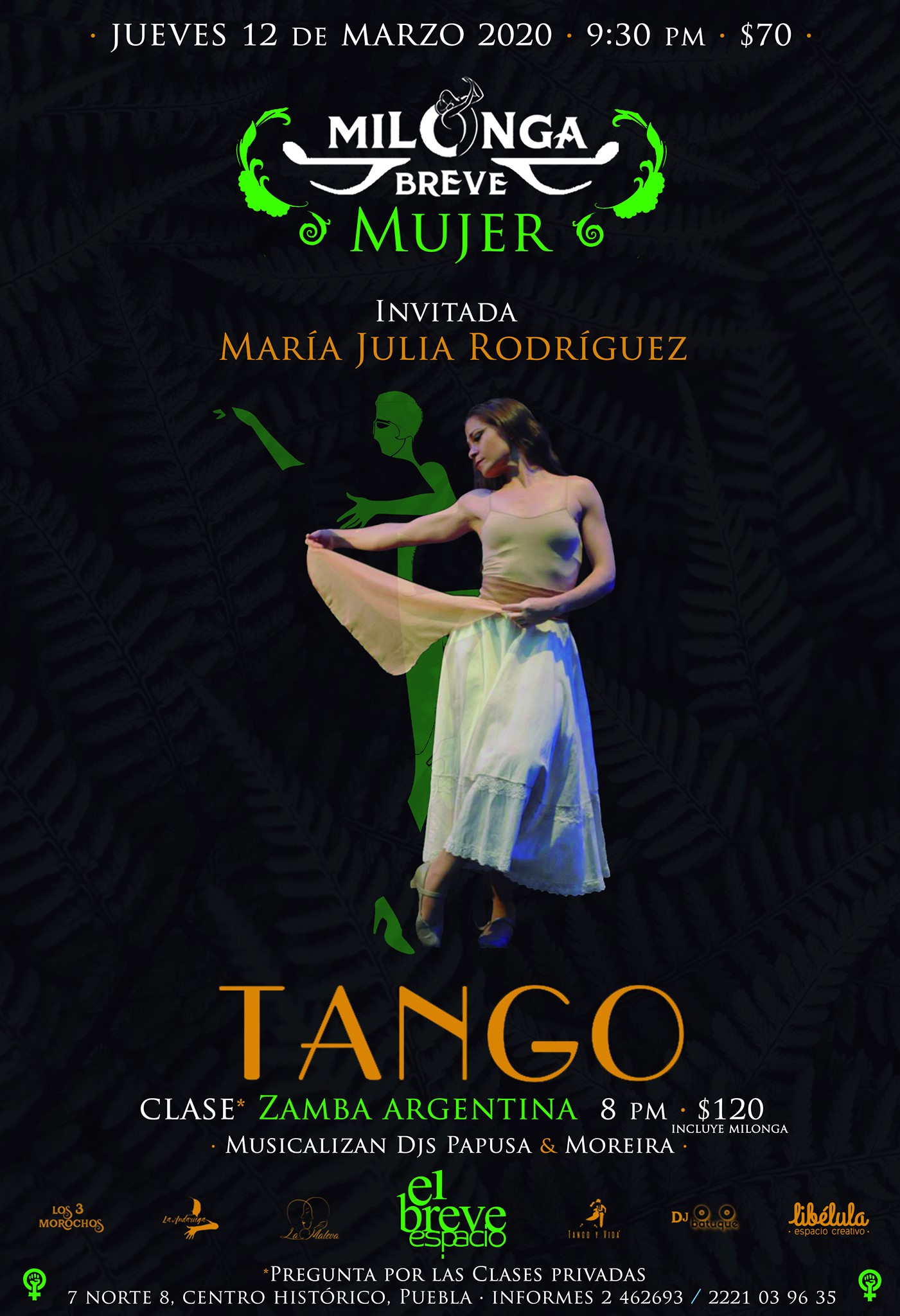 Milonga Breve "Mujer". Invitadas especiales