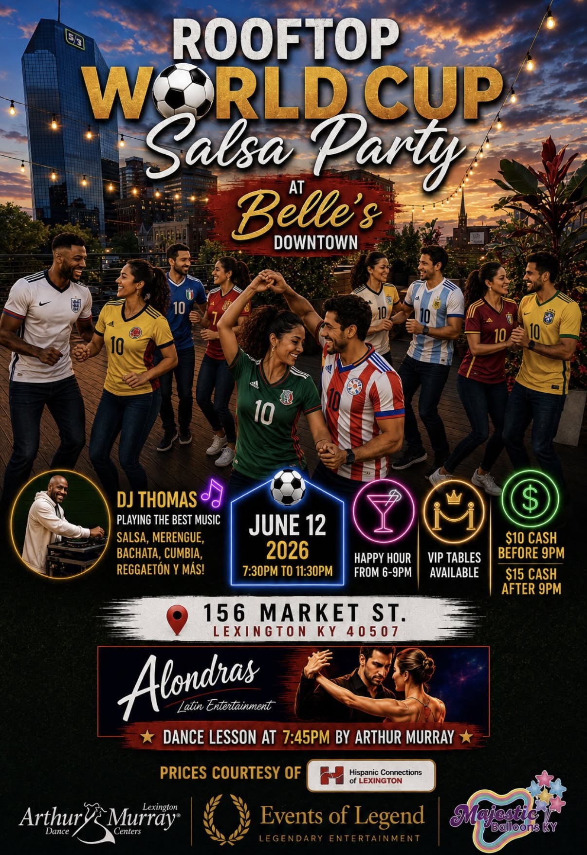 Rooftop World Cup Salsa Party