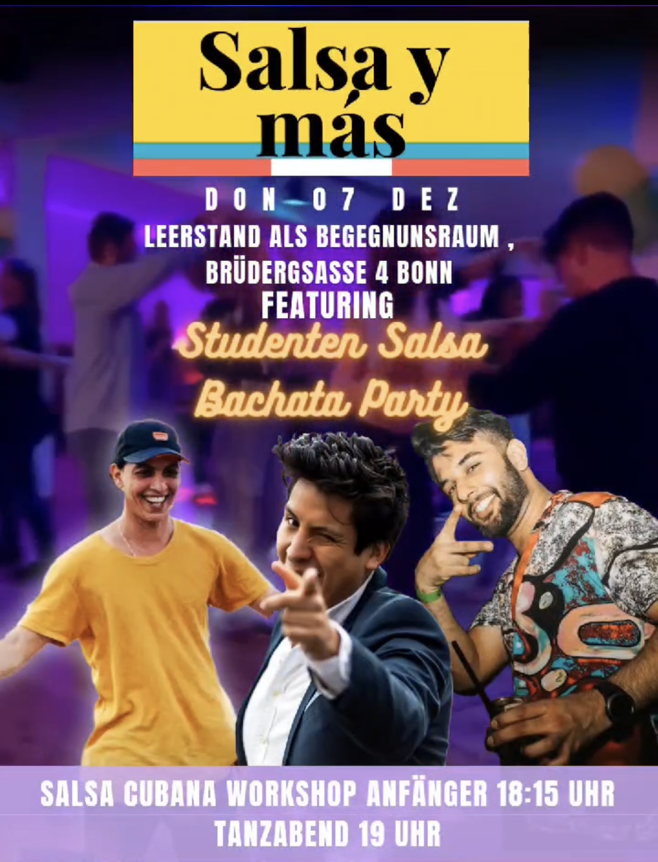 Studenten Salsa, Bachata y mas In Begegnungsraum